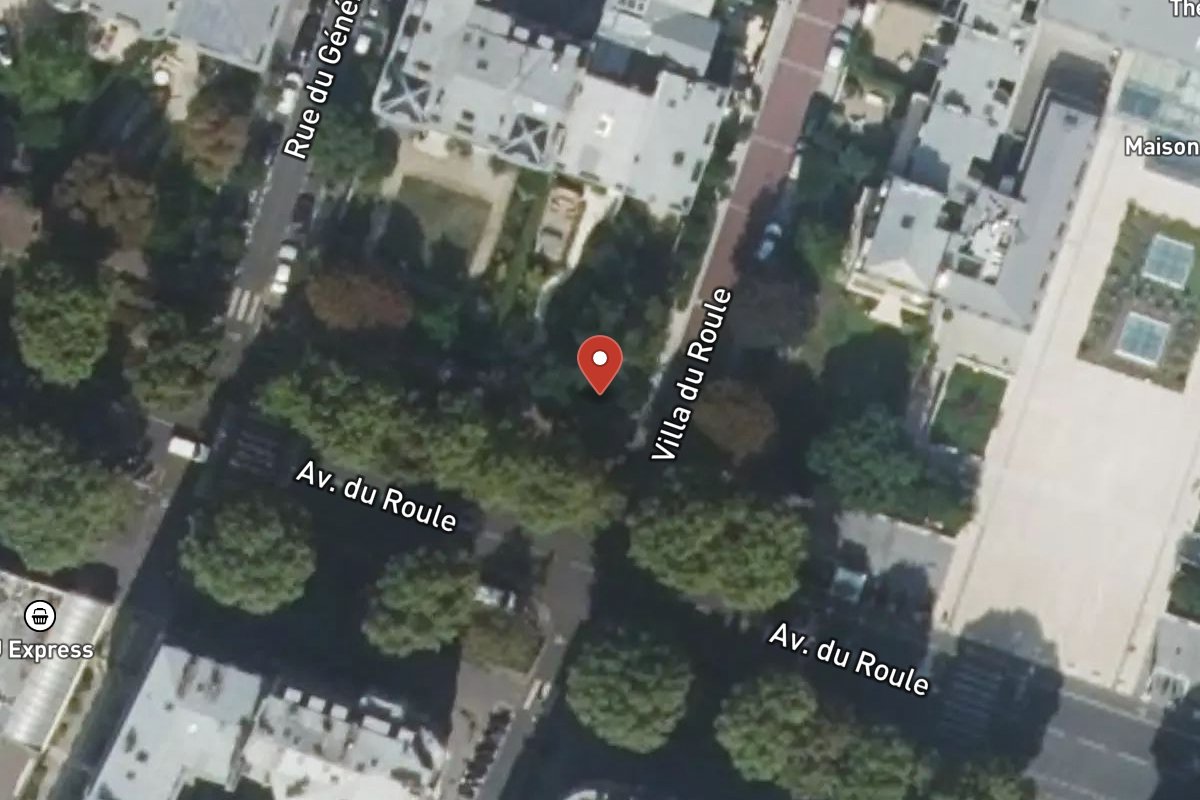 Vue satellite — 76 Avenue du Roule