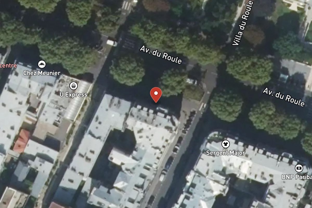 Vue satellite — 77 Avenue du Roule