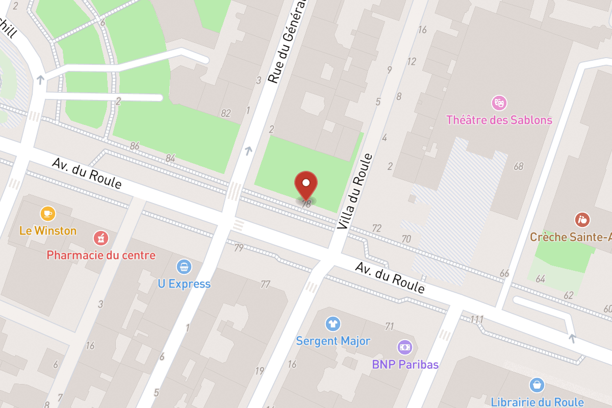 Plan de situation — 78 Avenue du Roule