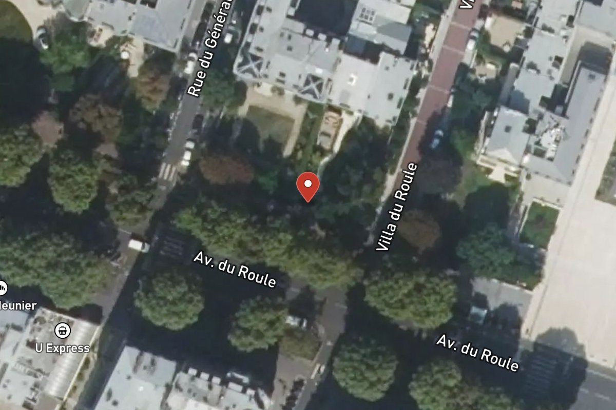 Vue satellite — 78 Avenue du Roule