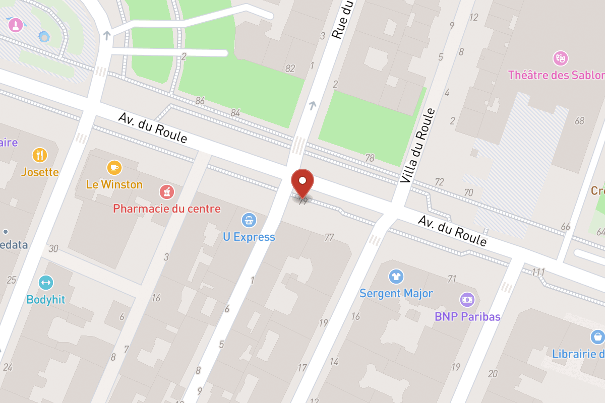Plan de situation — 79 Avenue du Roule