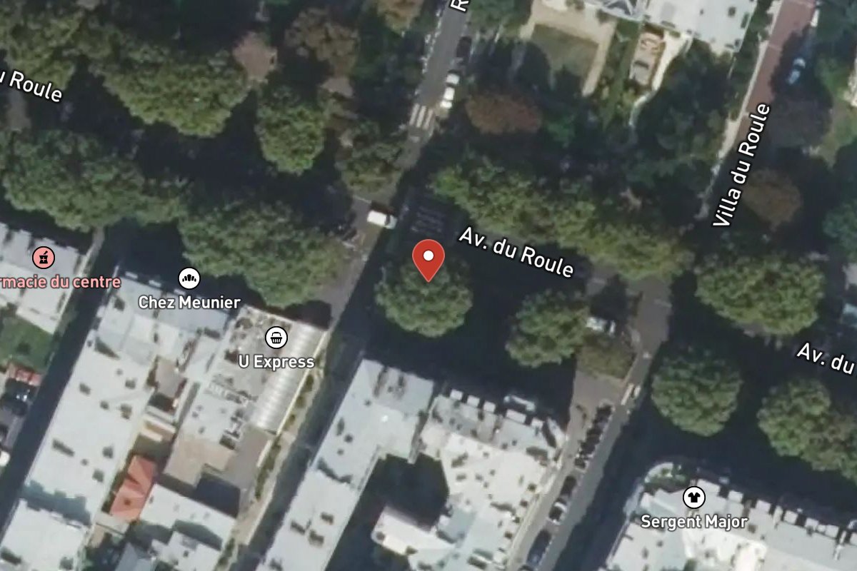 Vue satellite — 79 Avenue du Roule