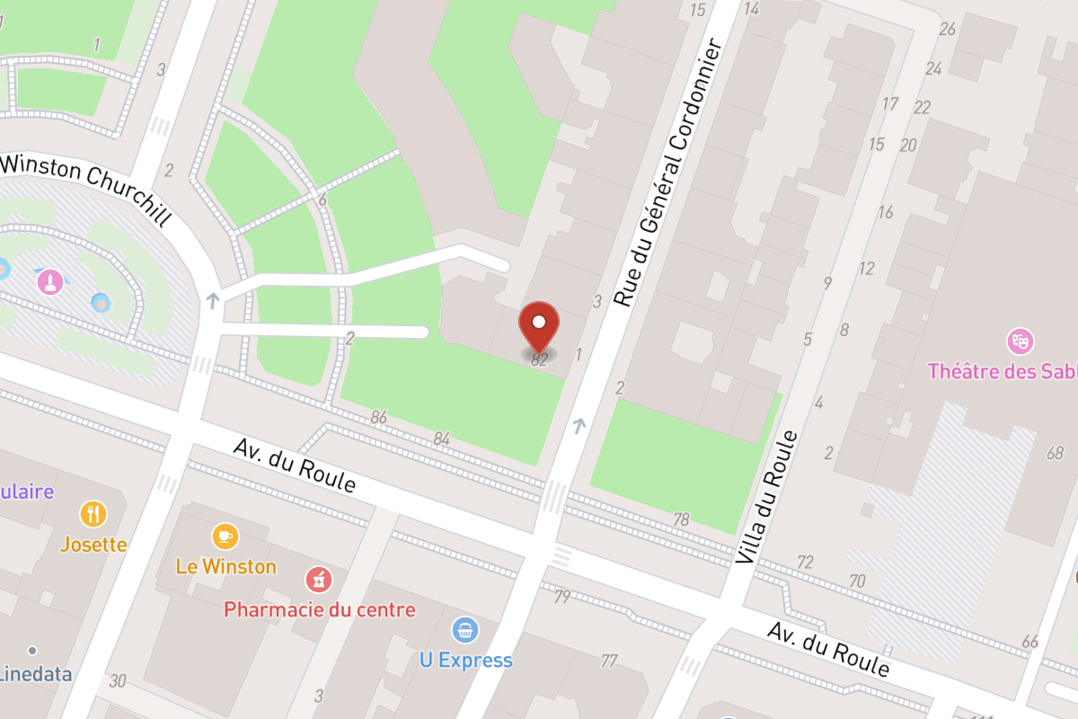 Plan de situation — 82 Avenue du Roule