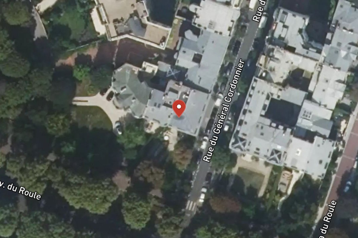 Vue satellite — 82 Avenue du Roule