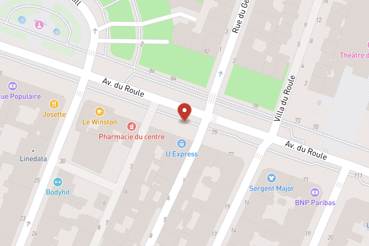 Plan de situation — 83 Avenue du Roule