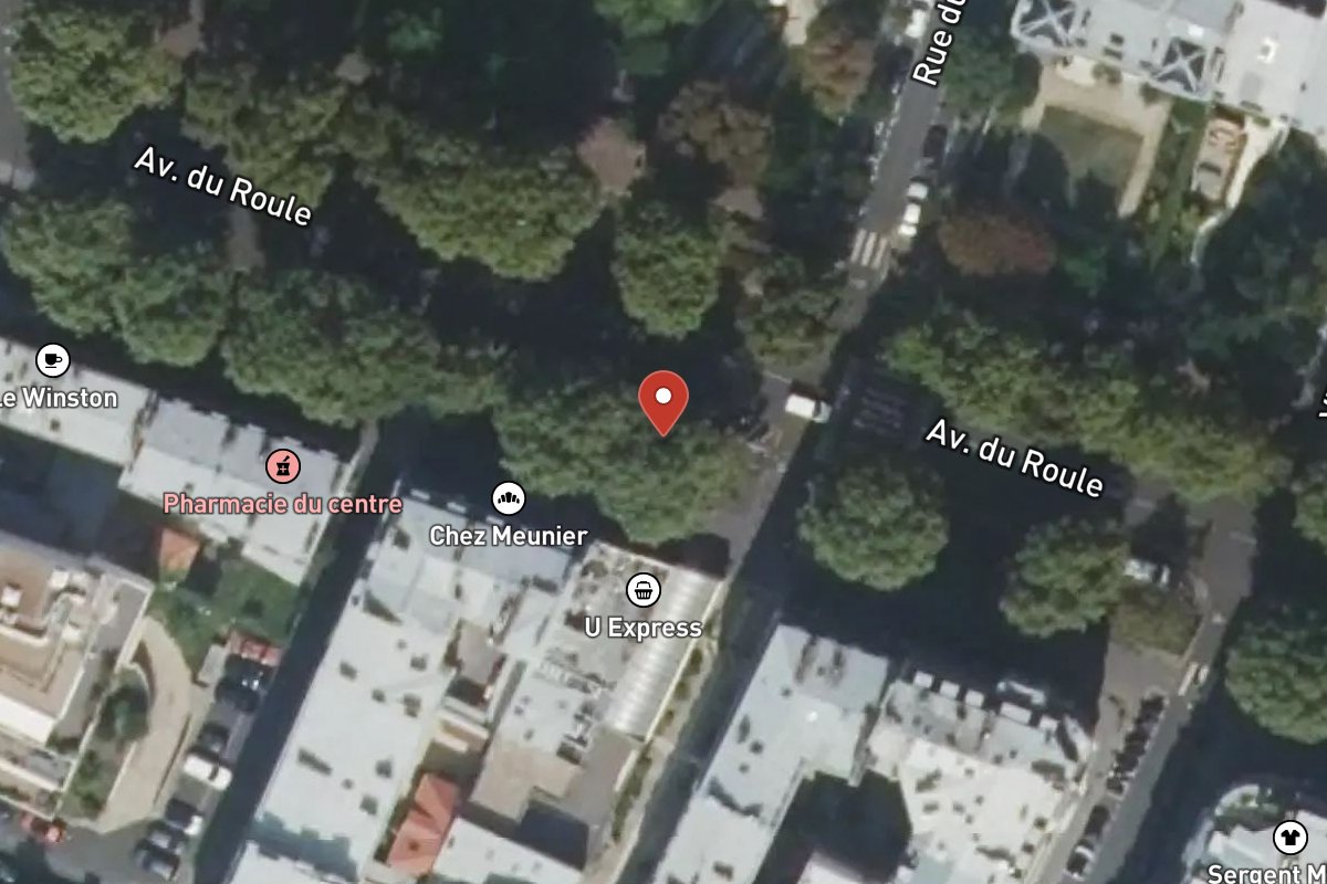 Vue satellite — 83 Avenue du Roule