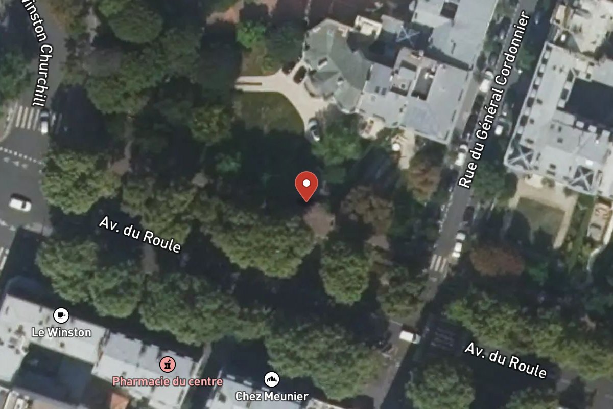 Vue satellite — 84 Avenue du Roule