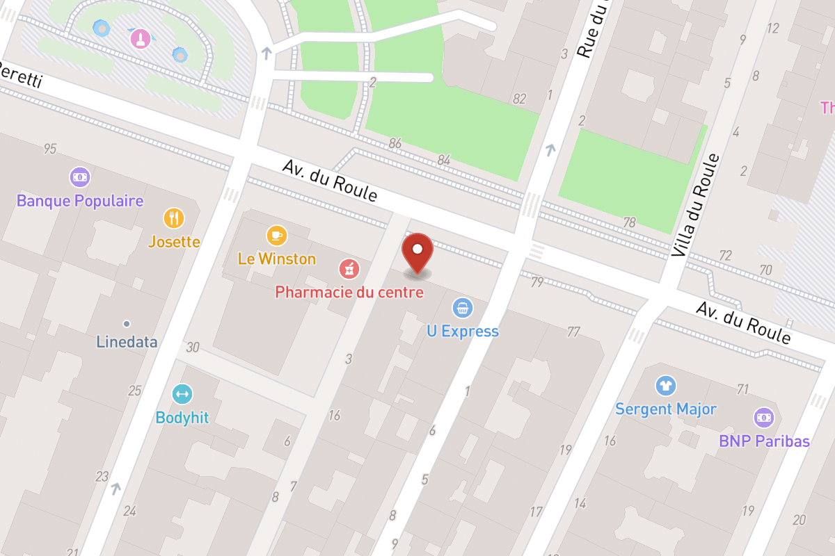 Plan de situation — 85 Avenue du Roule