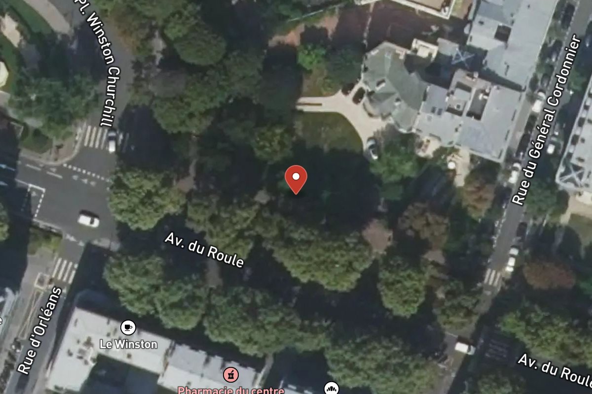 Vue satellite — 86 Avenue du Roule