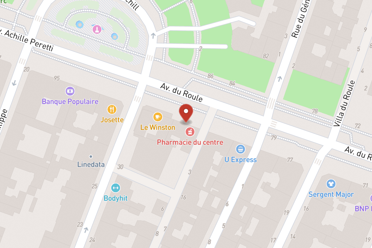 Plan de situation — 89 Avenue du Roule