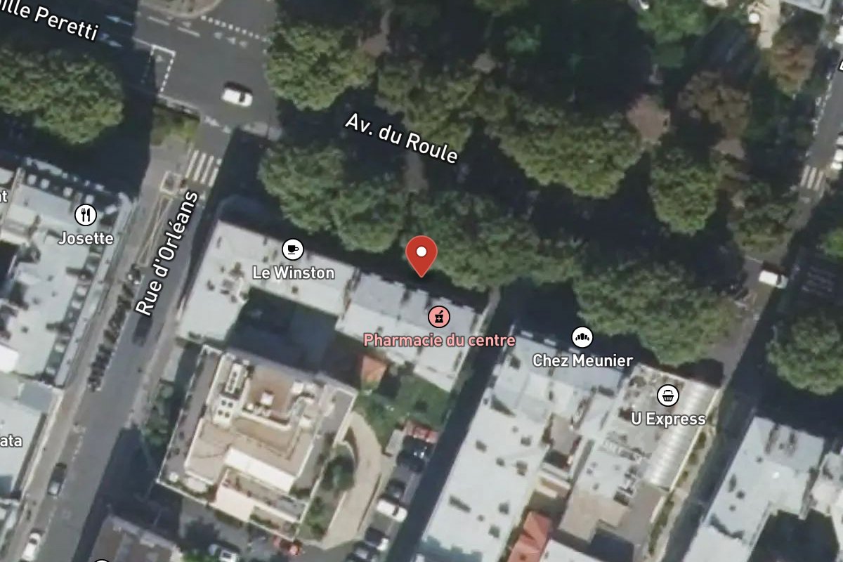 Vue satellite — 89 Avenue du Roule