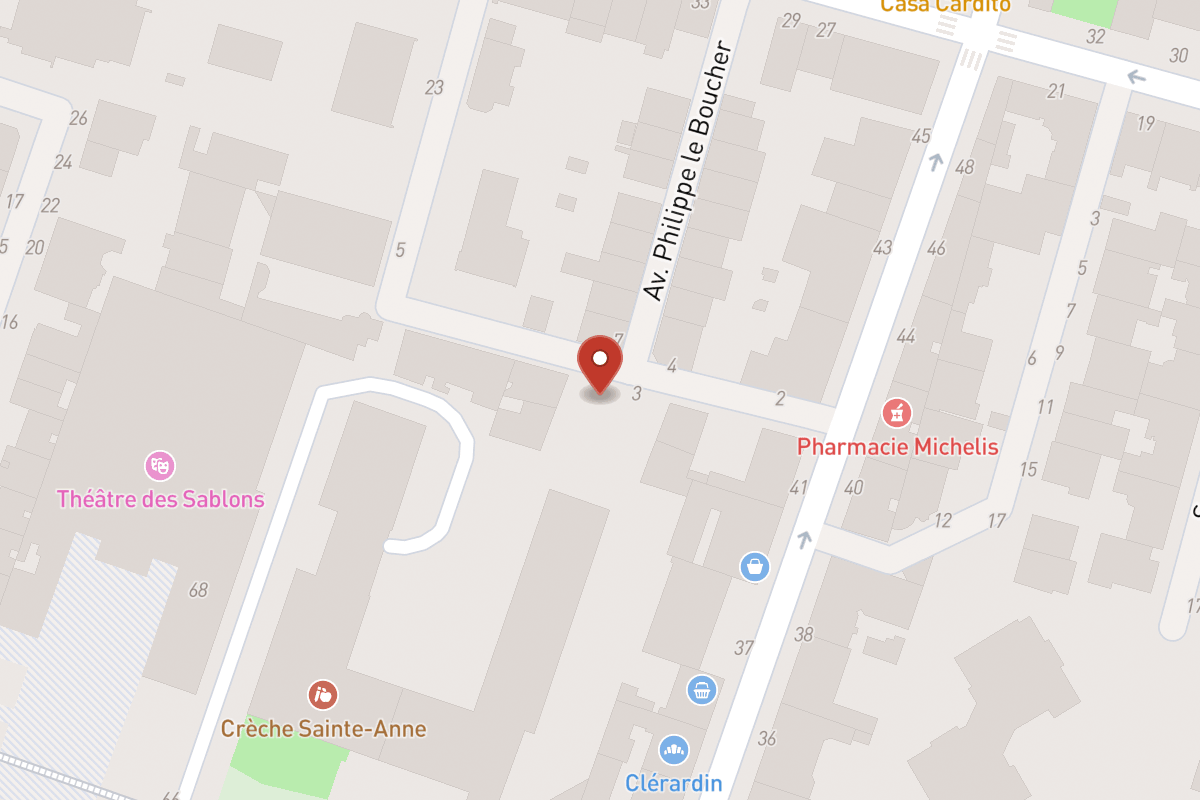 Plan de situation — 8 Avenue du Roule