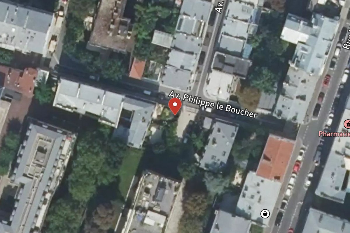 Vue satellite — 8 Avenue du Roule