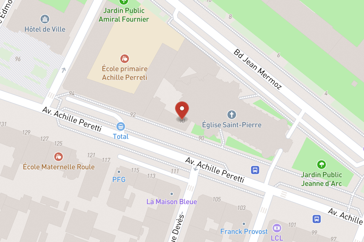 Plan de situation — 90 Avenue du Roule