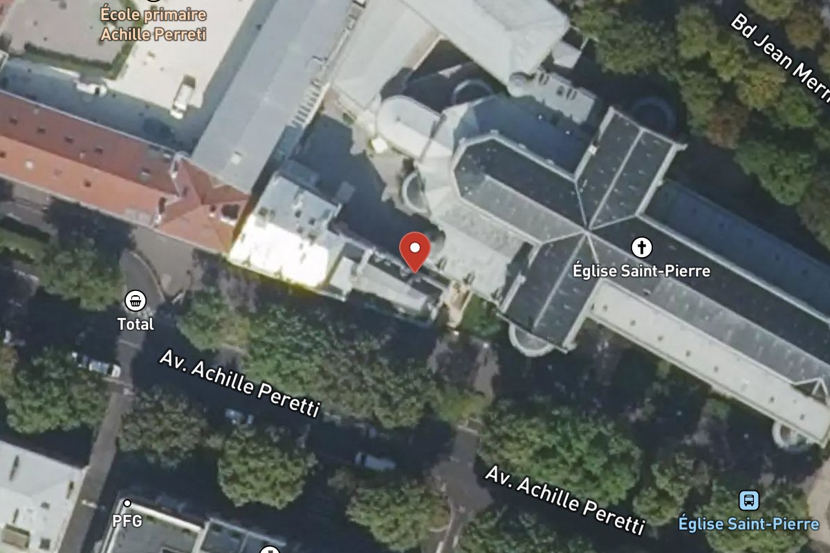 Vue satellite — 90 Avenue du Roule