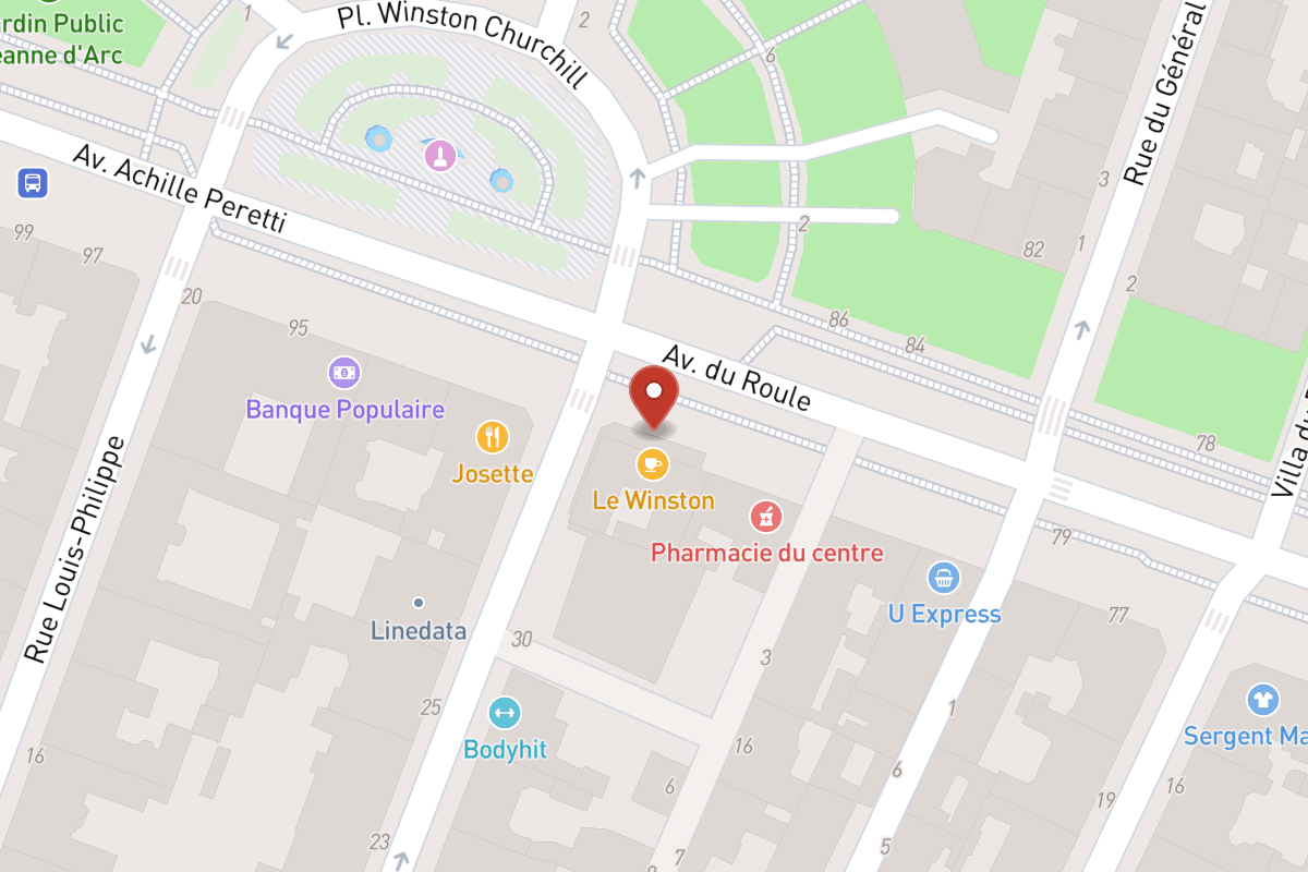 Plan de situation — 91 Avenue du Roule