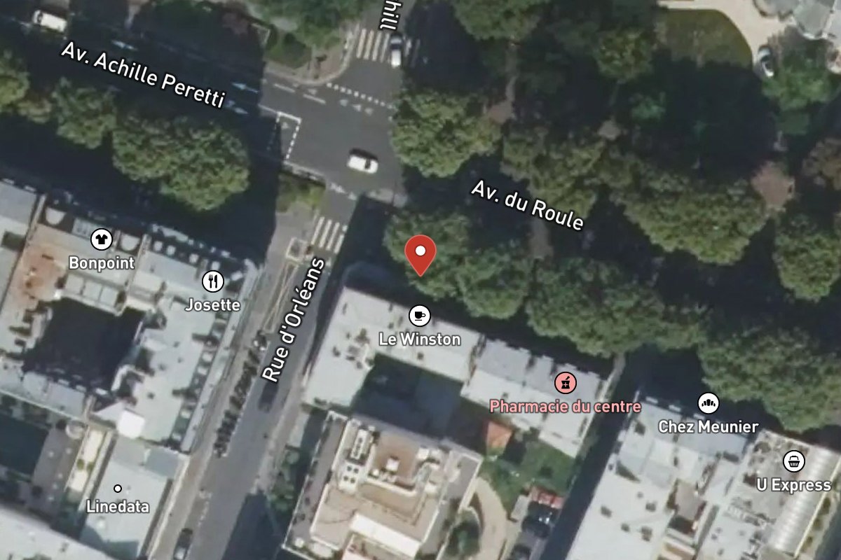 Vue satellite — 91 Avenue du Roule