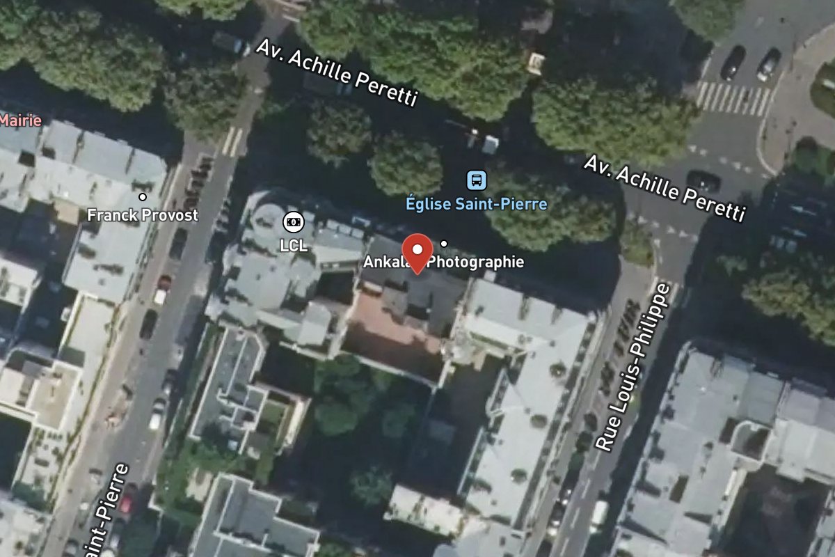 Vue satellite — 99 Avenue du Roule