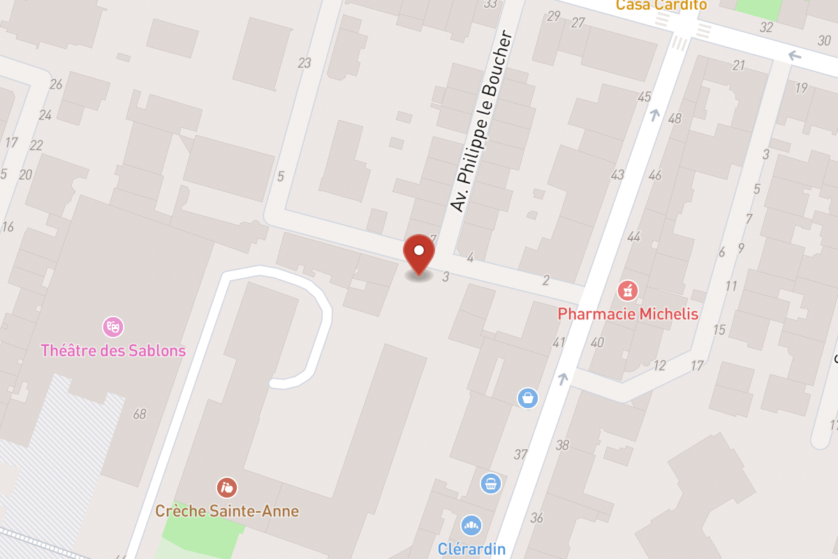 Plan de situation — 9 Avenue du Roule