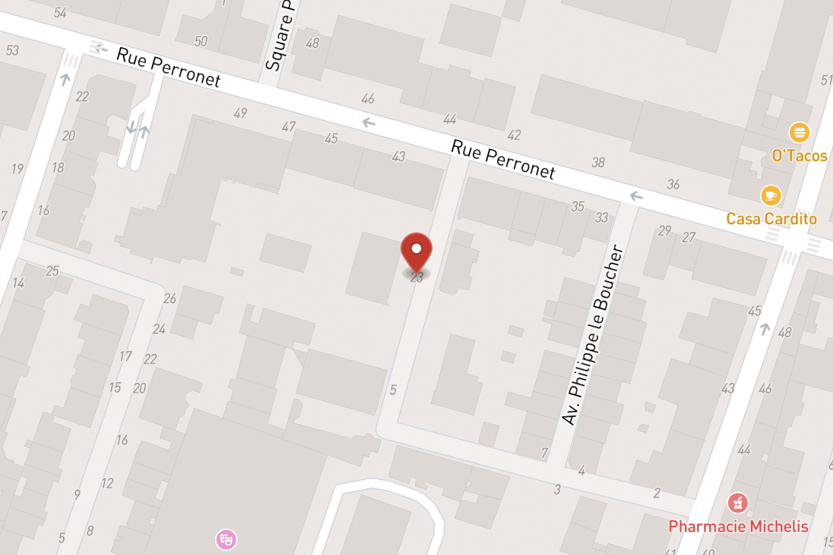 Plan de situation — 23 Avenue Philippe le Boucher
