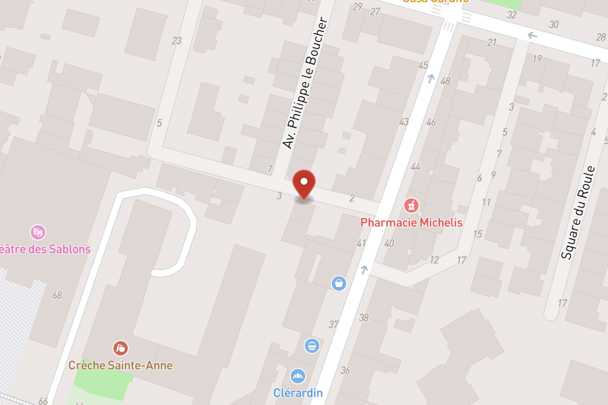 Plan de situation — 3 Avenue Philippe le Boucher
