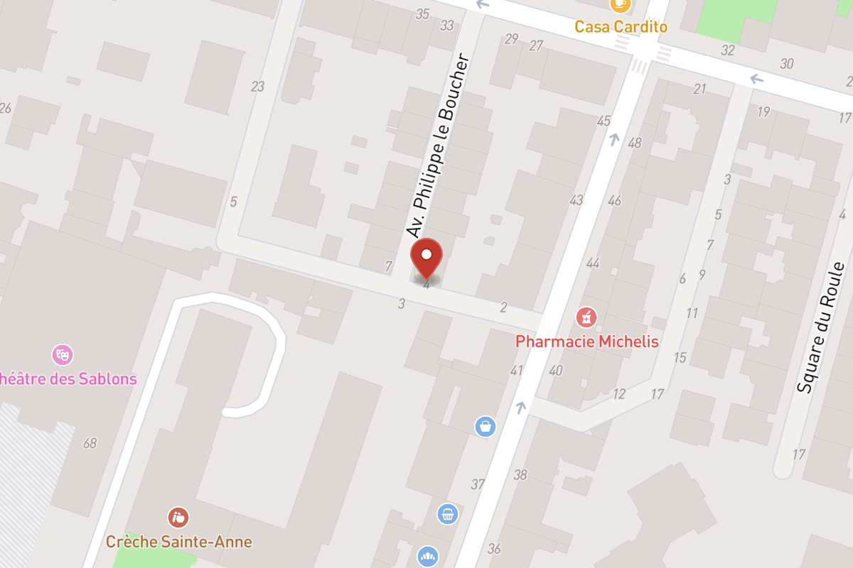 Plan de situation — 4 Avenue Philippe le Boucher