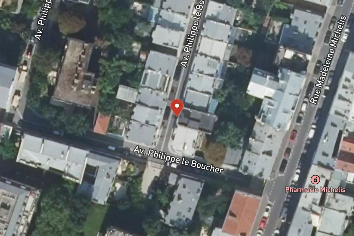 Vue satellite — 6BIS Avenue Philippe le Boucher