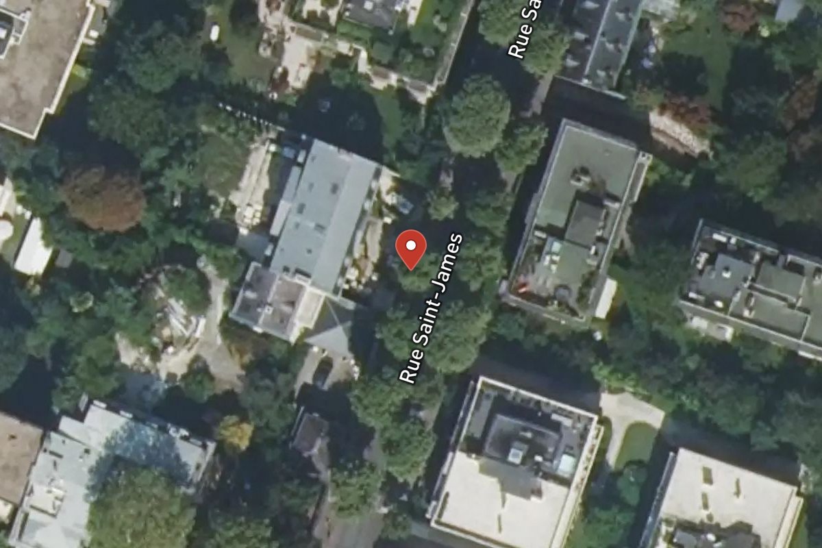 Vue satellite — 10 Avenue Saint James