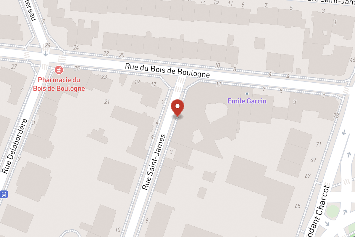 Plan de situation — 1 Avenue Saint James