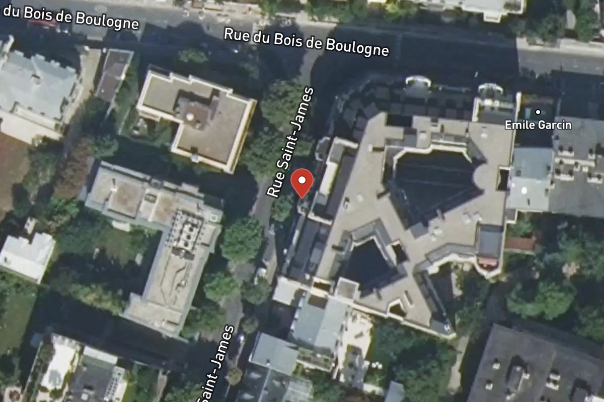 Vue satellite — 1 Avenue Saint James