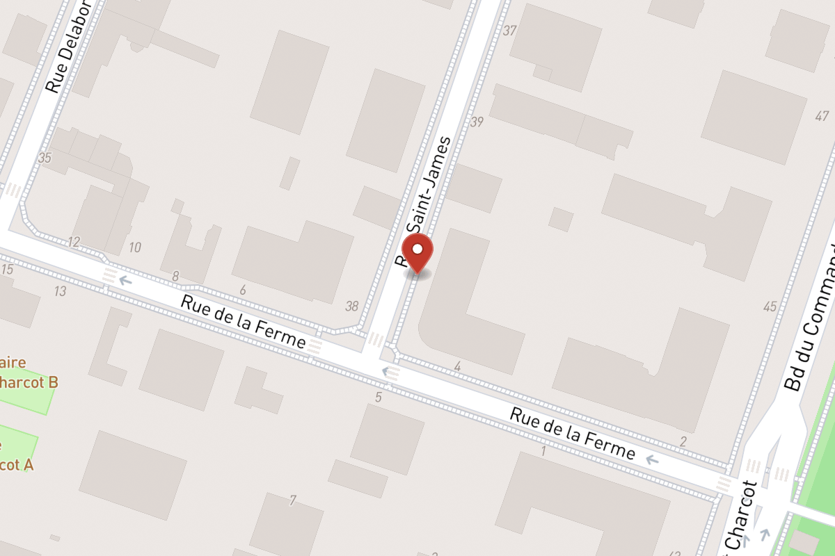 Plan de situation — 43 Avenue Saint James
