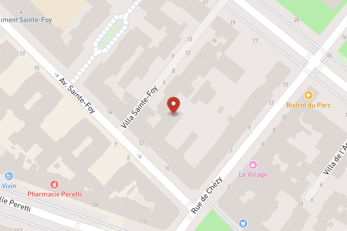 Plan de situation — 10 Avenue Sainte-Foy