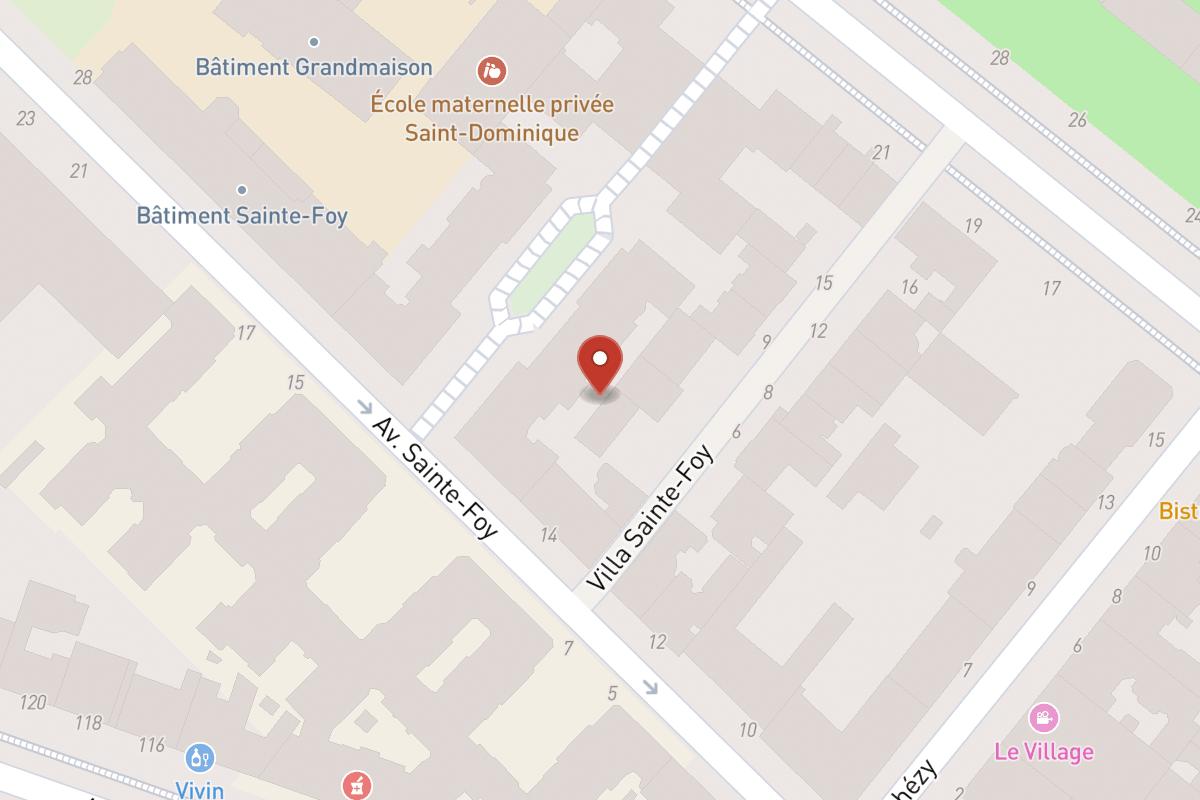 Plan de situation — 11 Avenue Sainte-Foy