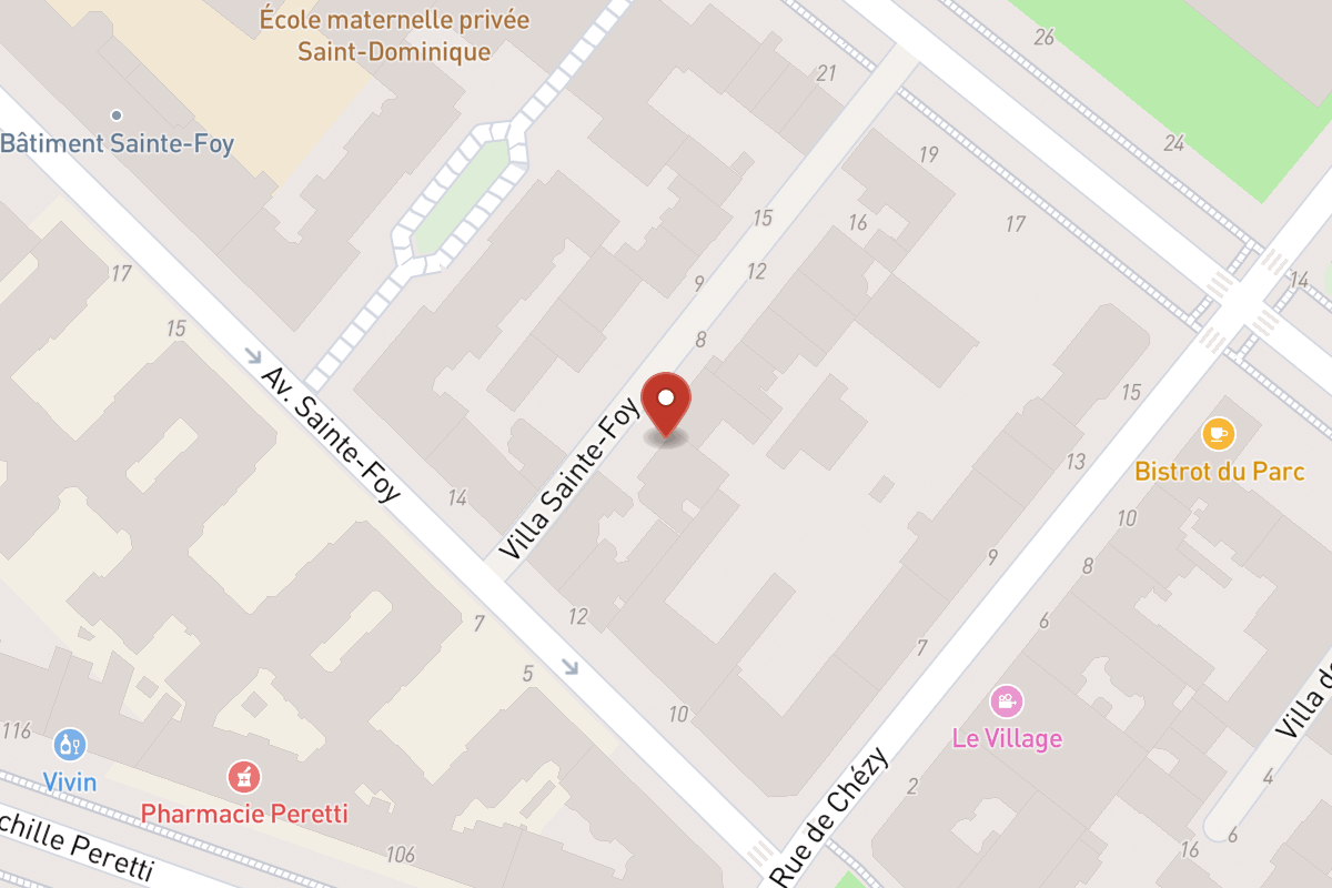 Plan de situation — 12 Avenue Sainte-Foy