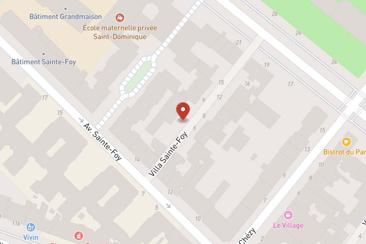 Plan de situation — 14 Avenue Sainte-Foy