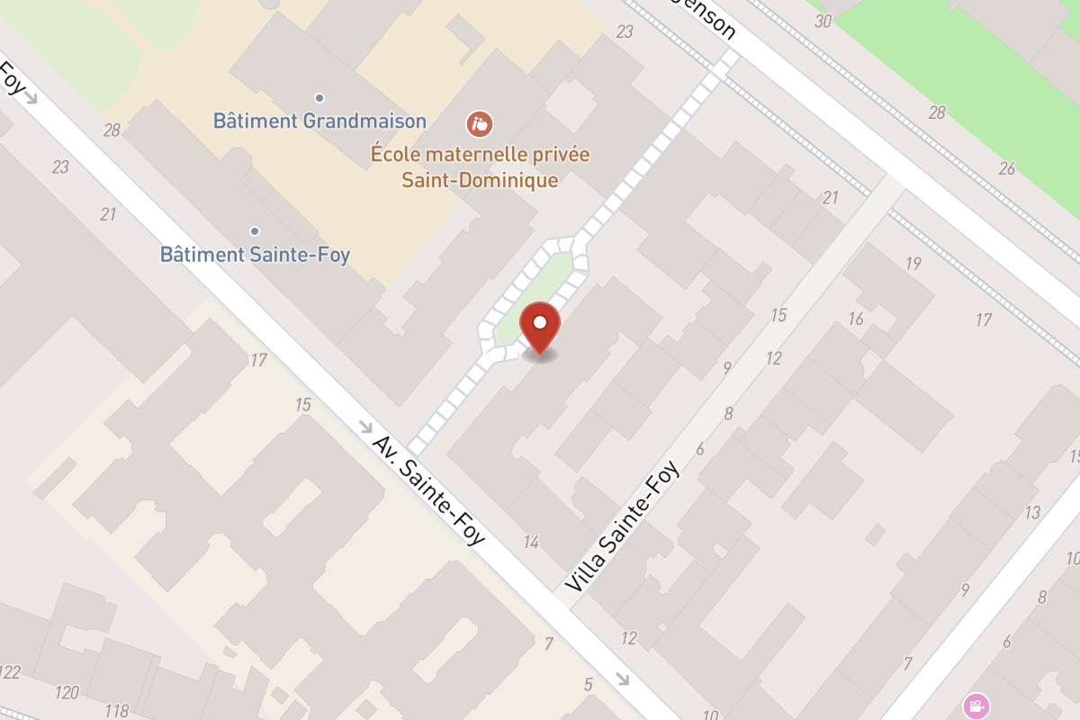 Plan de situation — 15 Avenue Sainte-Foy