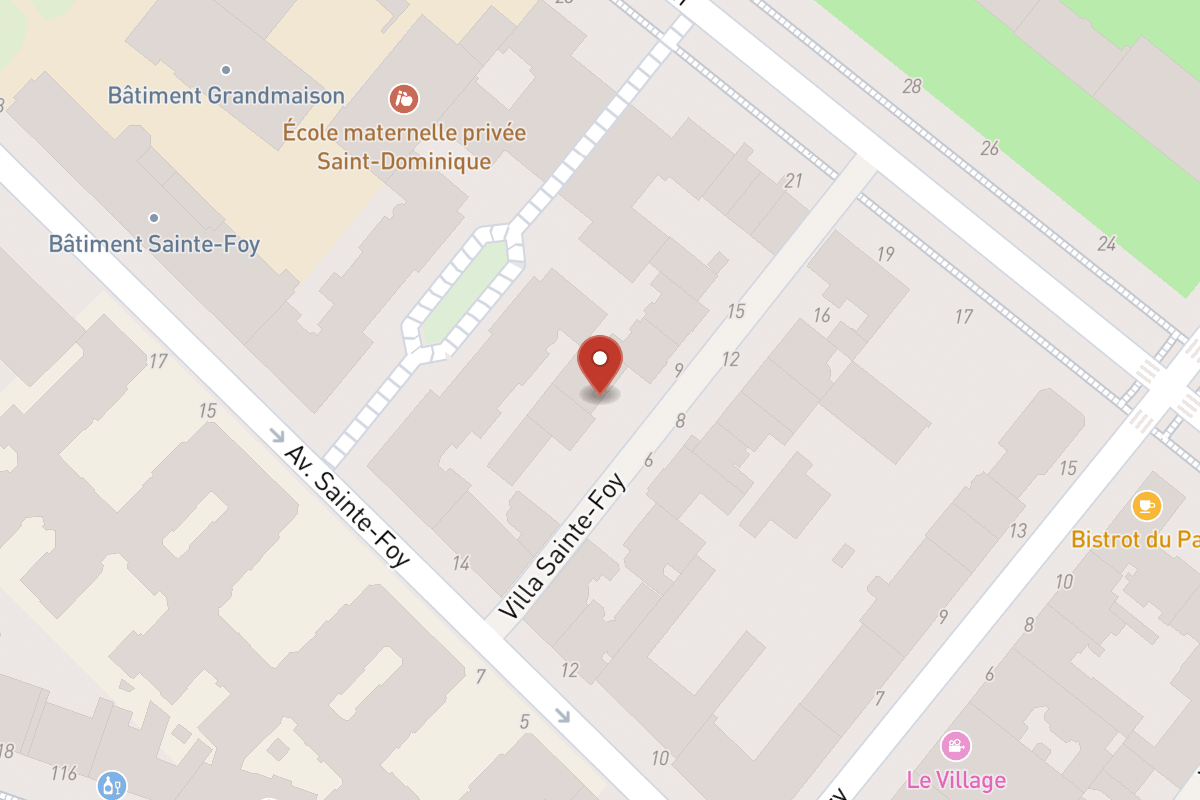 Plan de situation — 16 Avenue Sainte-Foy