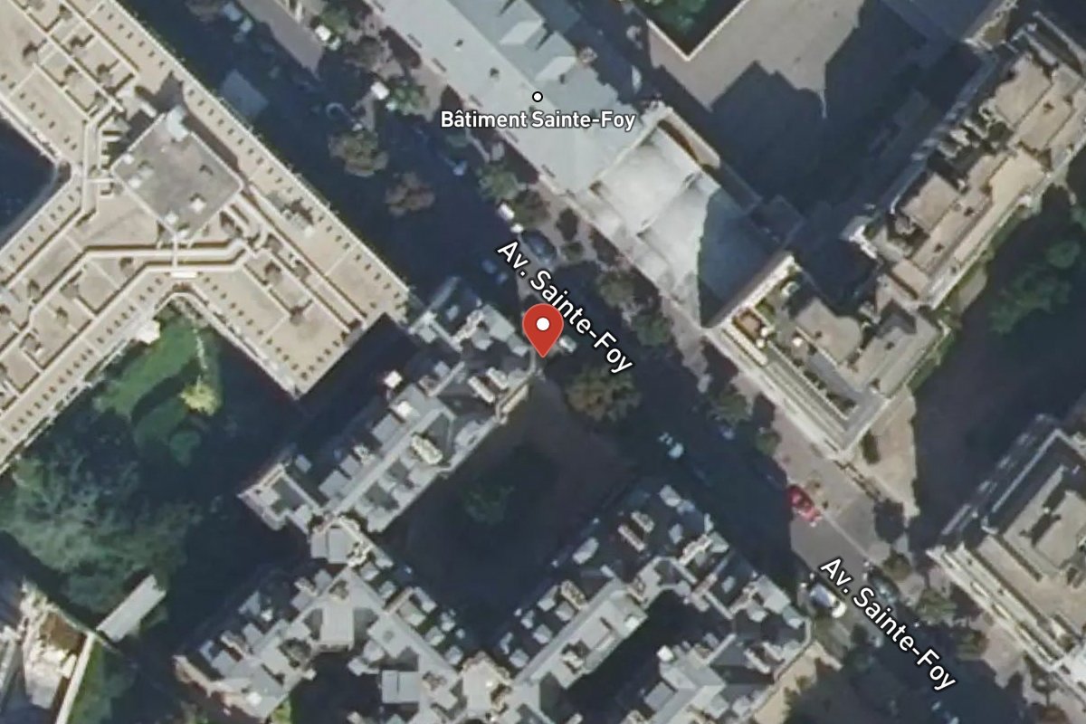 Vue satellite — 17 Avenue Sainte-Foy
