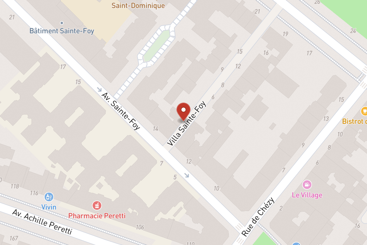 Plan de situation — 1 Avenue Sainte-Foy