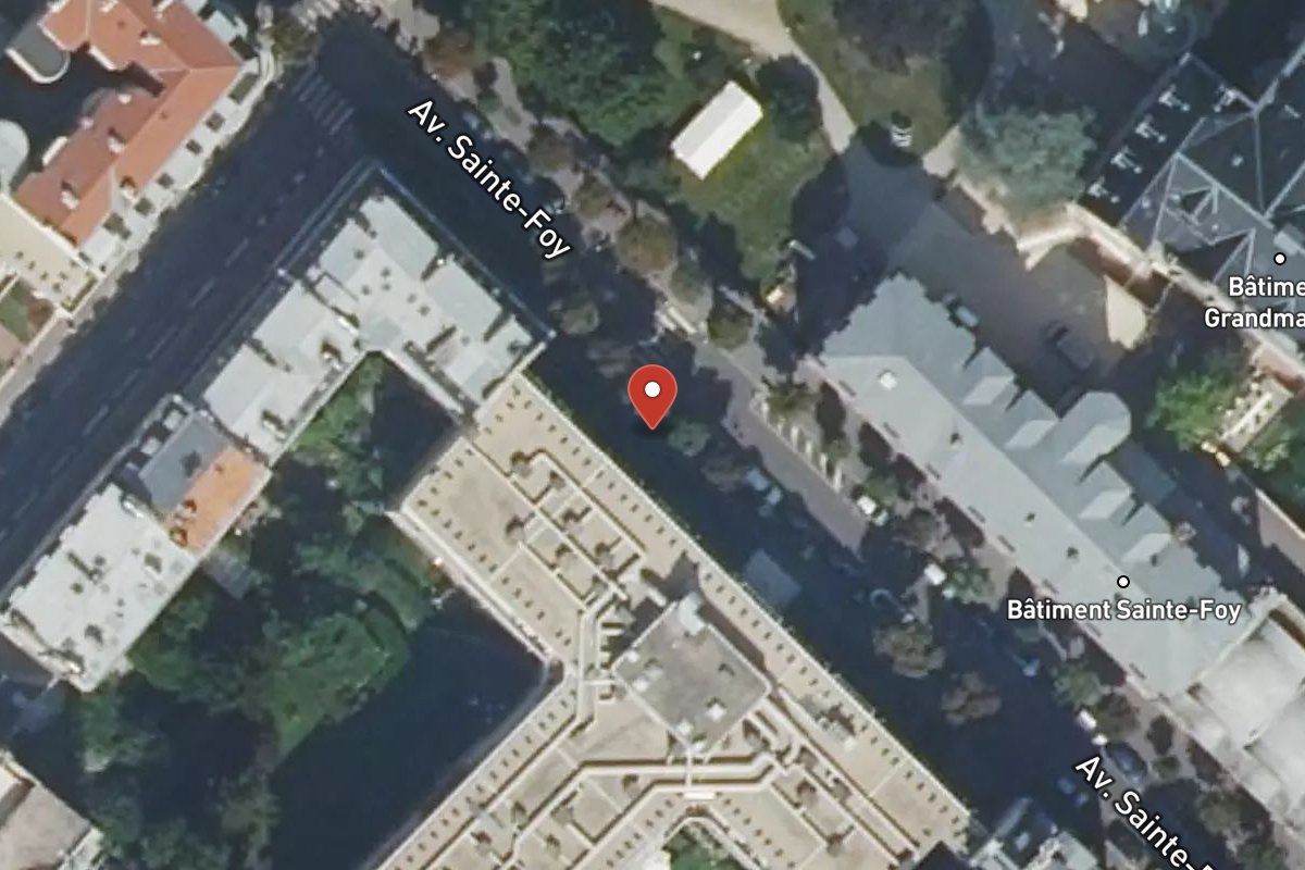Vue satellite — 23 Avenue Sainte-Foy