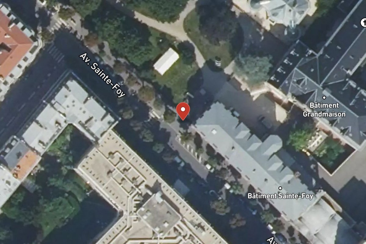 Vue satellite — 28 Avenue Sainte-Foy