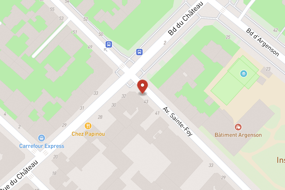 Plan de situation — 35 Avenue Sainte-Foy