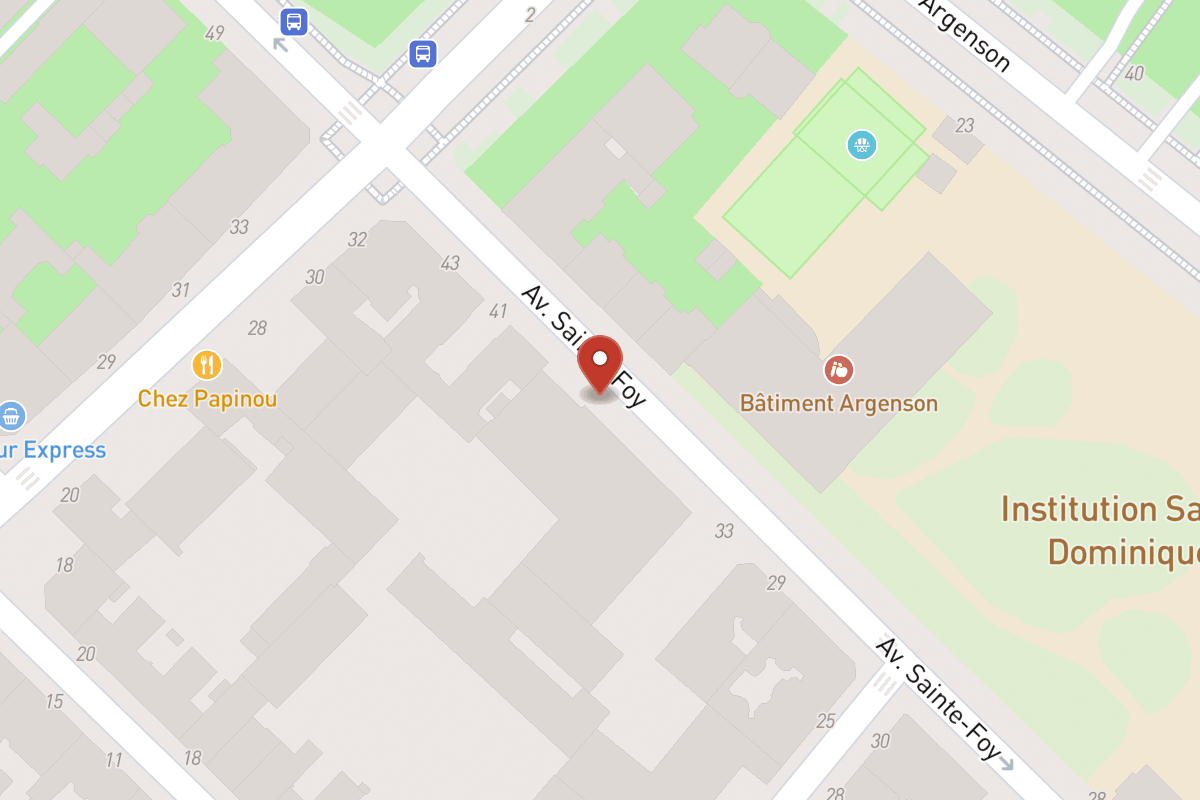 Plan de situation — 37 Avenue Sainte-Foy
