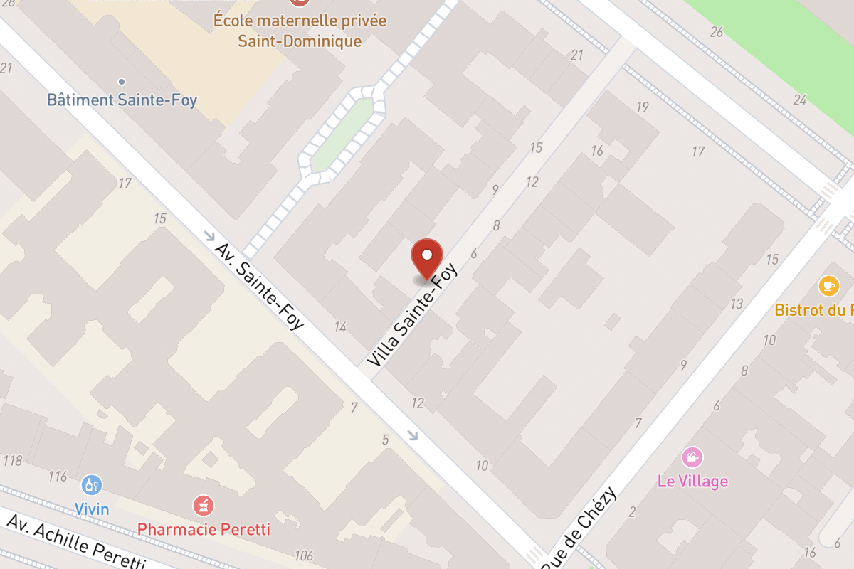 Plan de situation — 3 Avenue Sainte-Foy