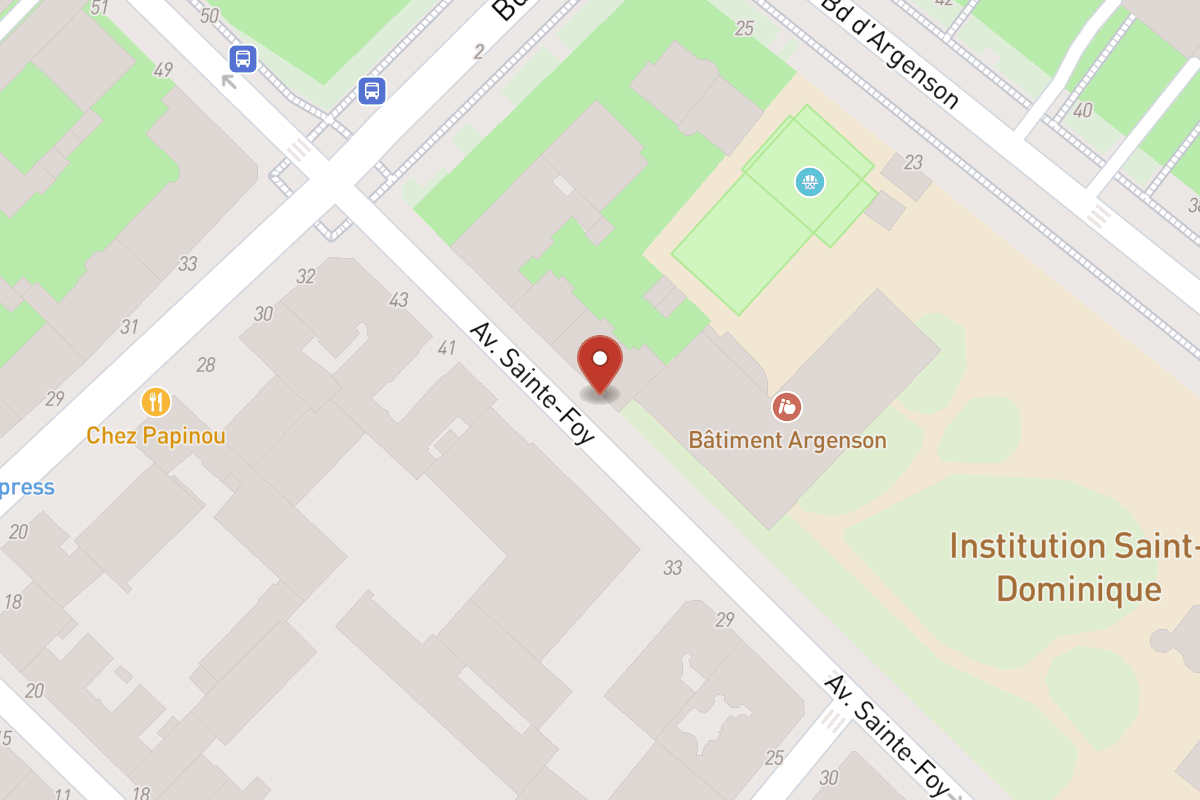 Plan de situation — 40 Avenue Sainte-Foy