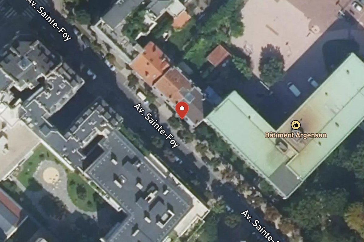 Vue satellite — 40 Avenue Sainte-Foy
