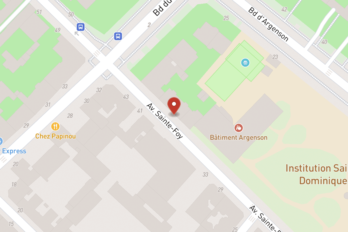 Plan de situation — 42 Avenue Sainte-Foy