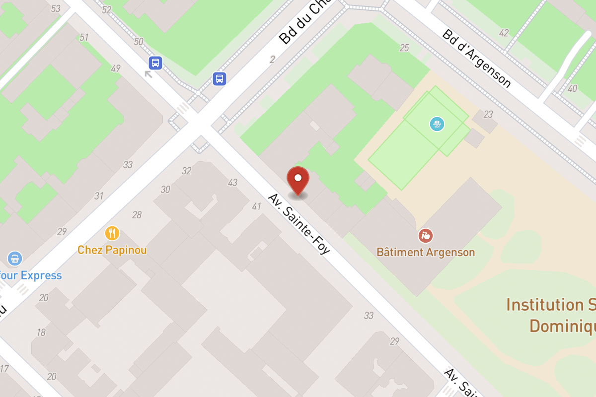 Plan de situation — 44 Avenue Sainte-Foy