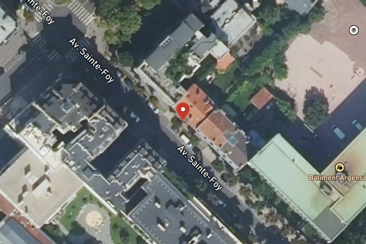 Vue satellite — 44 Avenue Sainte-Foy