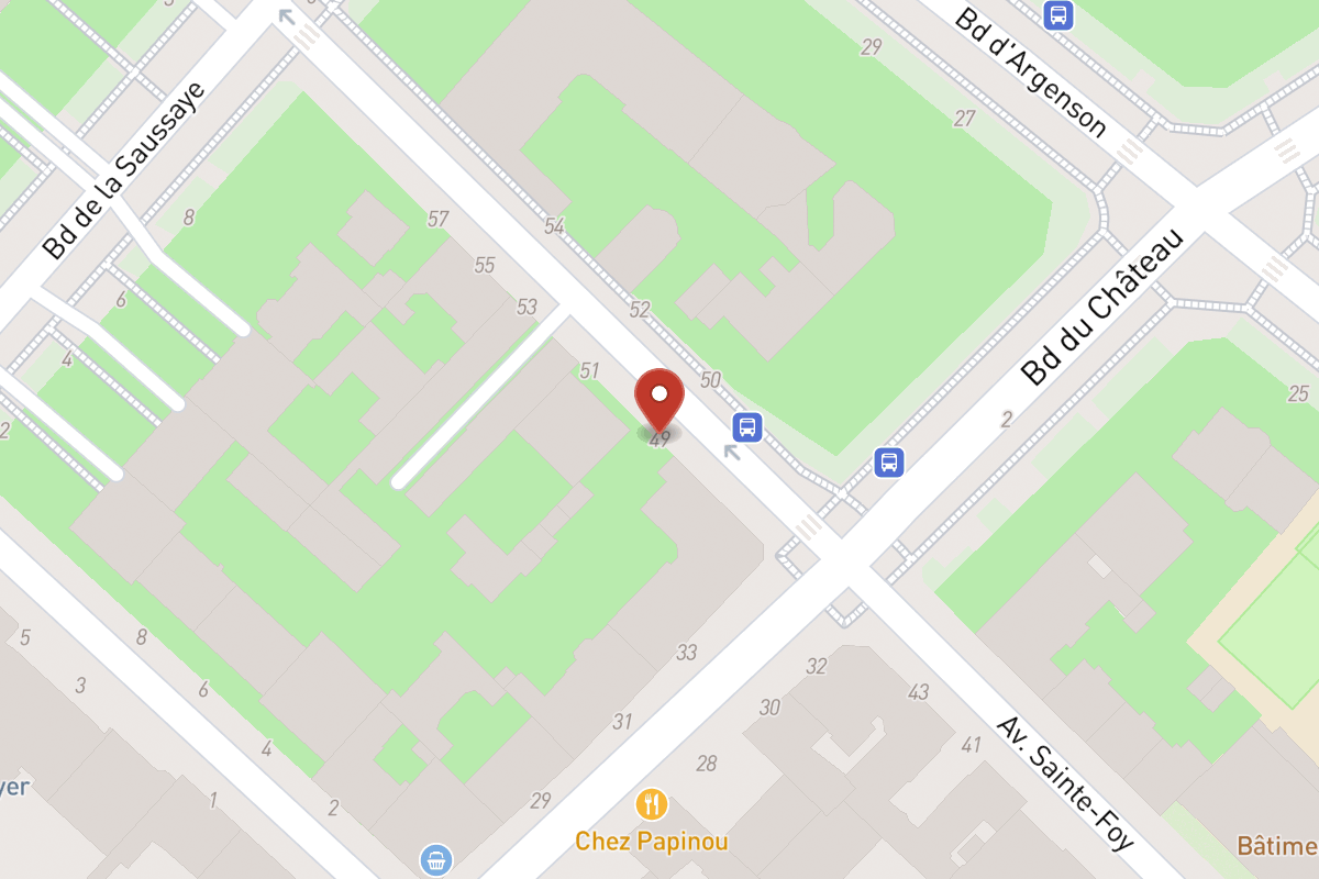 Plan de situation — 49 Avenue Sainte-Foy